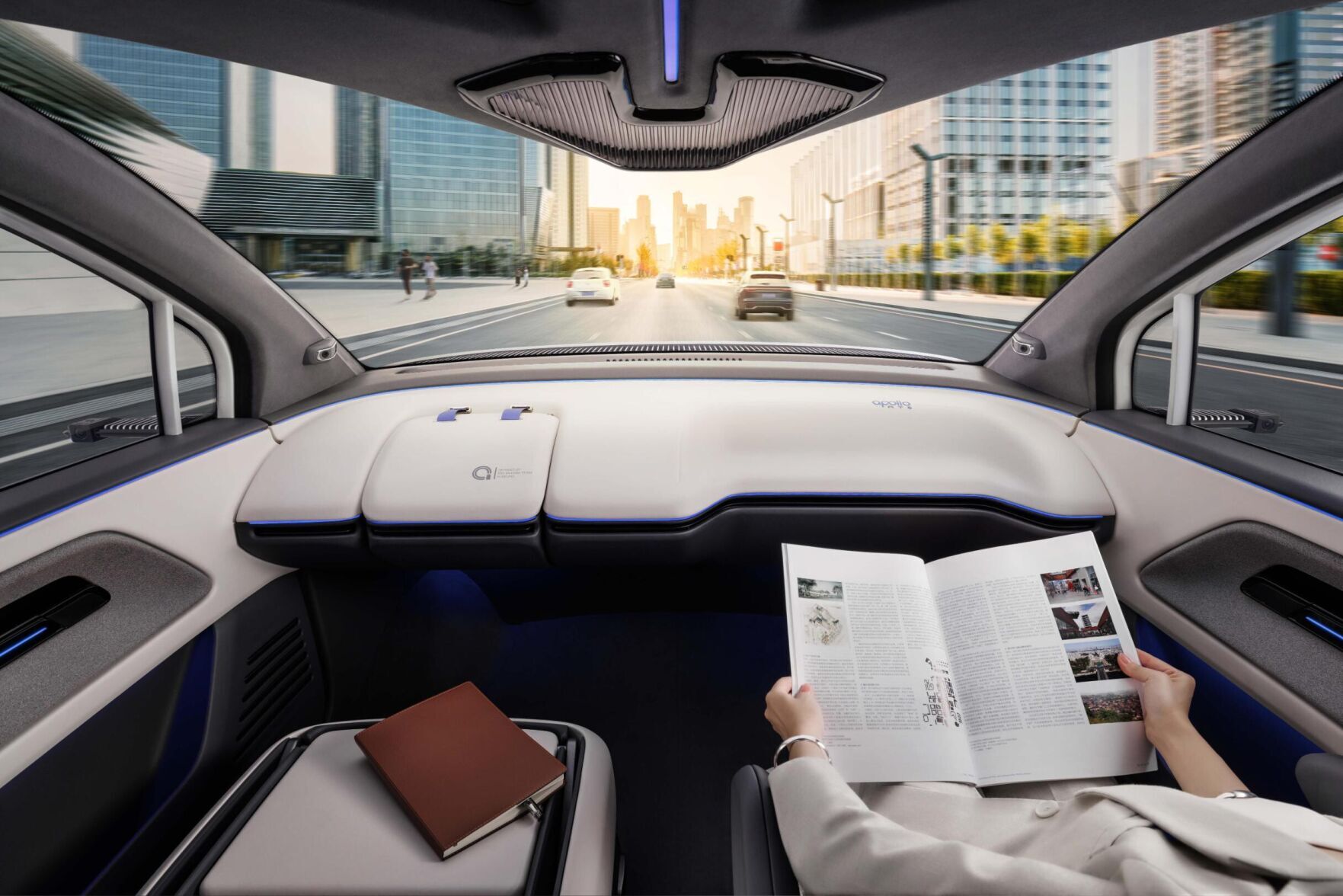 Here's what it looks like to ride a Chinese robotaxi with no steering wheel